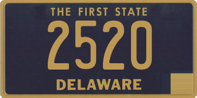 DE license plate 2520