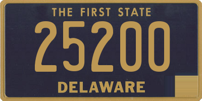 DE license plate 25200