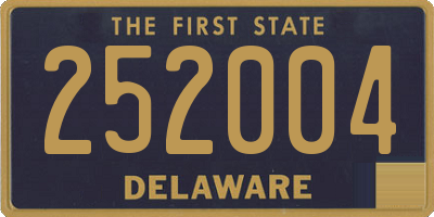 DE license plate 252004