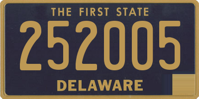 DE license plate 252005