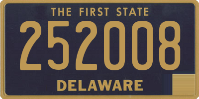 DE license plate 252008