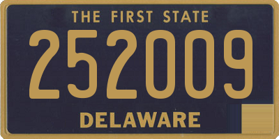 DE license plate 252009