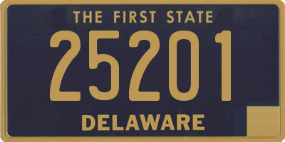 DE license plate 25201