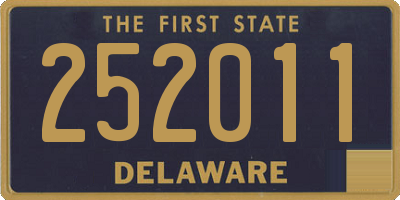 DE license plate 252011