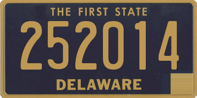 DE license plate 252014
