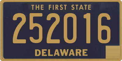 DE license plate 252016