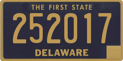 DE license plate 252017