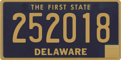 DE license plate 252018