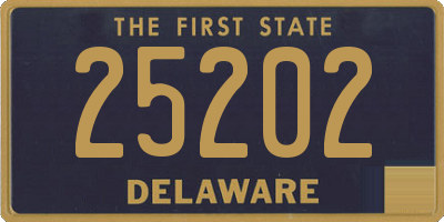 DE license plate 25202