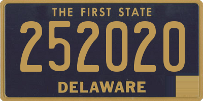 DE license plate 252020