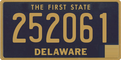 DE license plate 252061