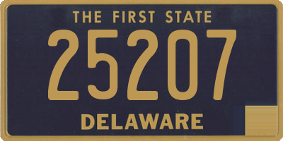 DE license plate 25207