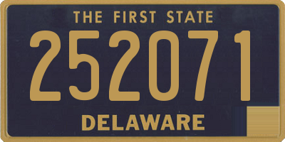 DE license plate 252071