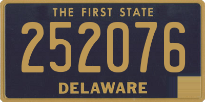 DE license plate 252076