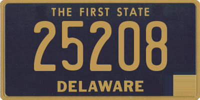 DE license plate 25208