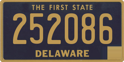DE license plate 252086