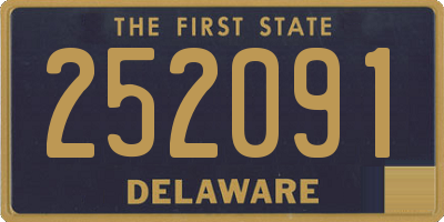 DE license plate 252091