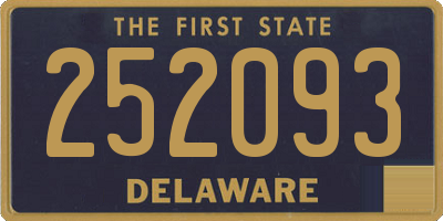 DE license plate 252093