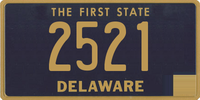 DE license plate 2521