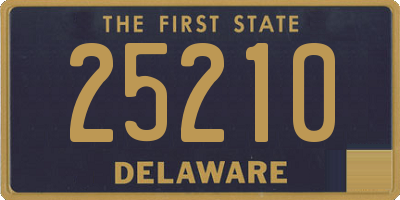 DE license plate 25210