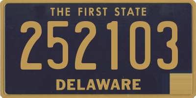 DE license plate 252103