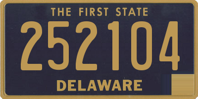 DE license plate 252104