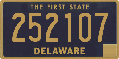 DE license plate 252107
