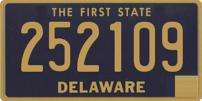 DE license plate 252109