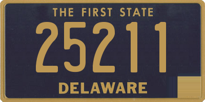 DE license plate 25211