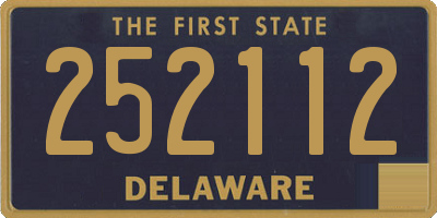 DE license plate 252112