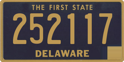 DE license plate 252117