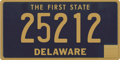 DE license plate 25212