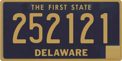 DE license plate 252121