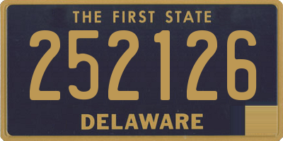 DE license plate 252126