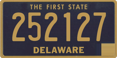 DE license plate 252127