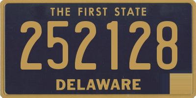 DE license plate 252128