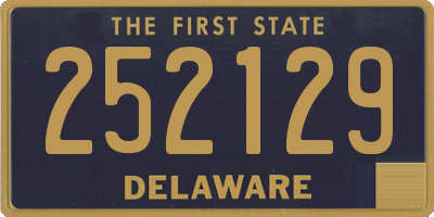 DE license plate 252129