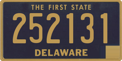 DE license plate 252131