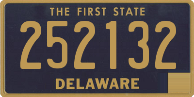 DE license plate 252132