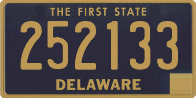DE license plate 252133