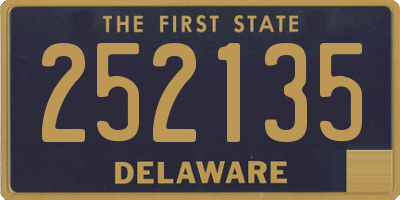 DE license plate 252135