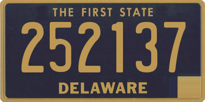 DE license plate 252137