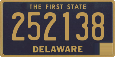 DE license plate 252138