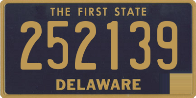 DE license plate 252139