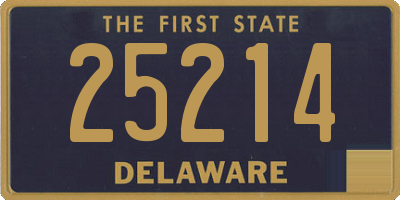 DE license plate 25214