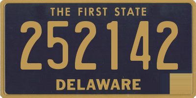 DE license plate 252142