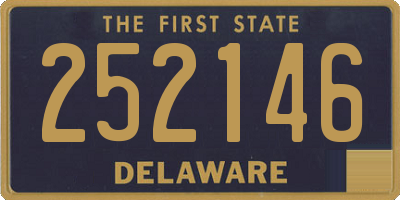 DE license plate 252146