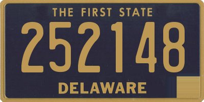 DE license plate 252148