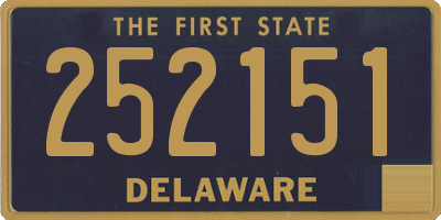 DE license plate 252151