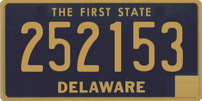 DE license plate 252153